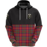 Shaw Red Modern Clan Half Of Tartan Hoodie